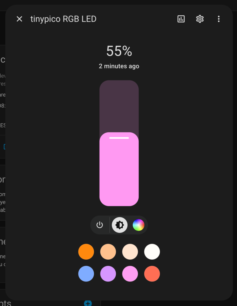 ESPHome RGB LED control